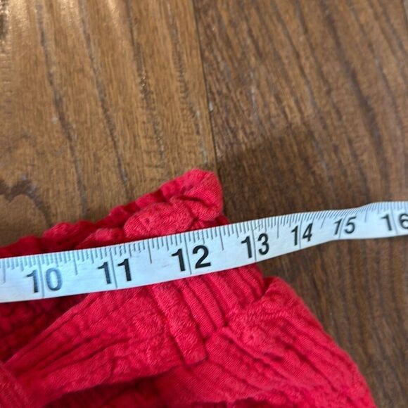 Knox Rose red eyelet gauze the waist shorts size M - Picture 5 of 9